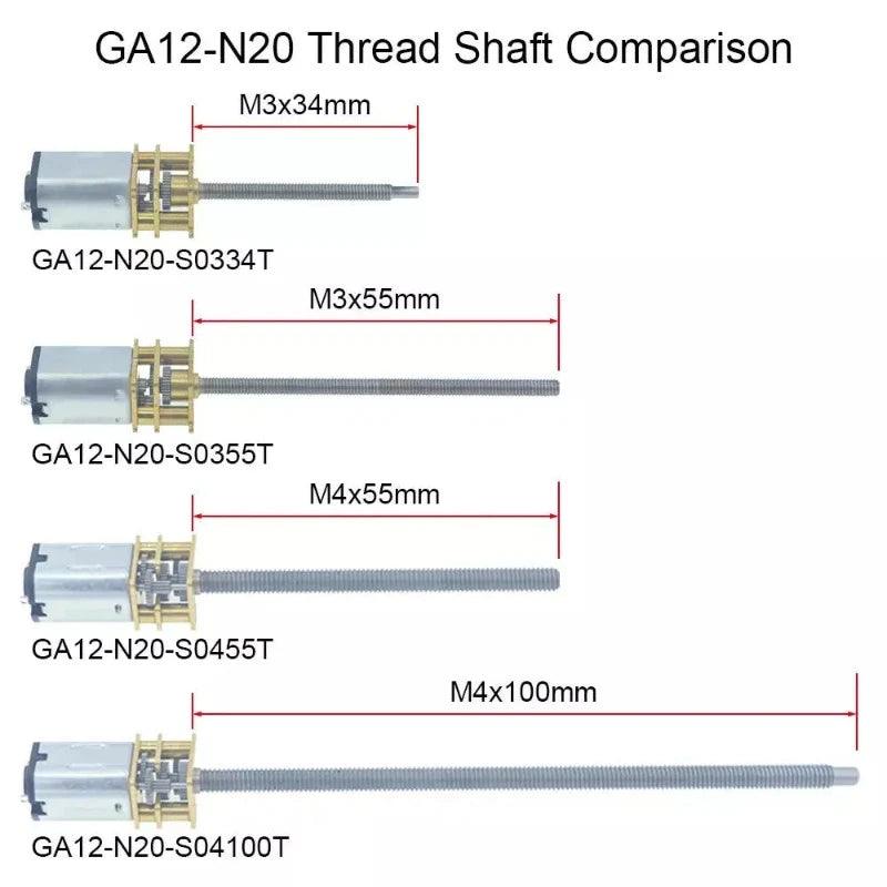 thread shaft dc motor