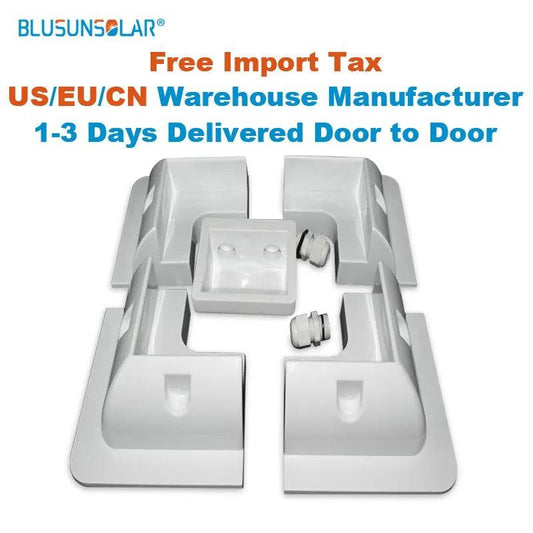 High Quality1 Set  Black Color ABS Solar  Bracket Panel Mounting System for Caravan Motor Home RV