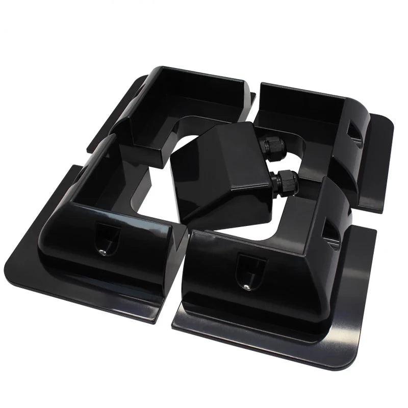 High Quality1 Set  Black Color ABS Solar  Bracket Panel Mounting System for Caravan Motor Home RV