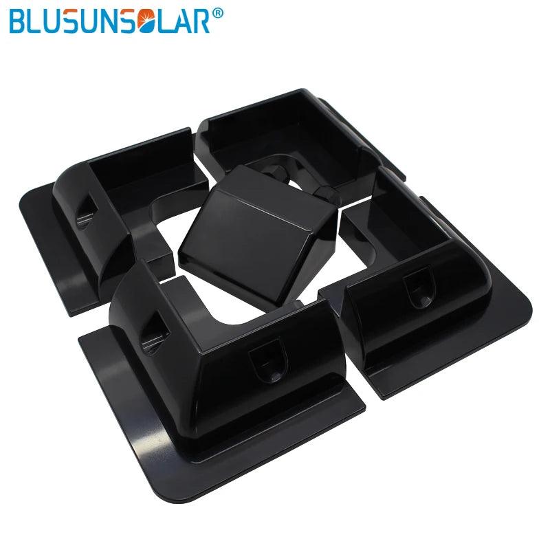 High Quality1 Set  Black Color ABS Solar  Bracket Panel Mounting System for Caravan Motor Home RV