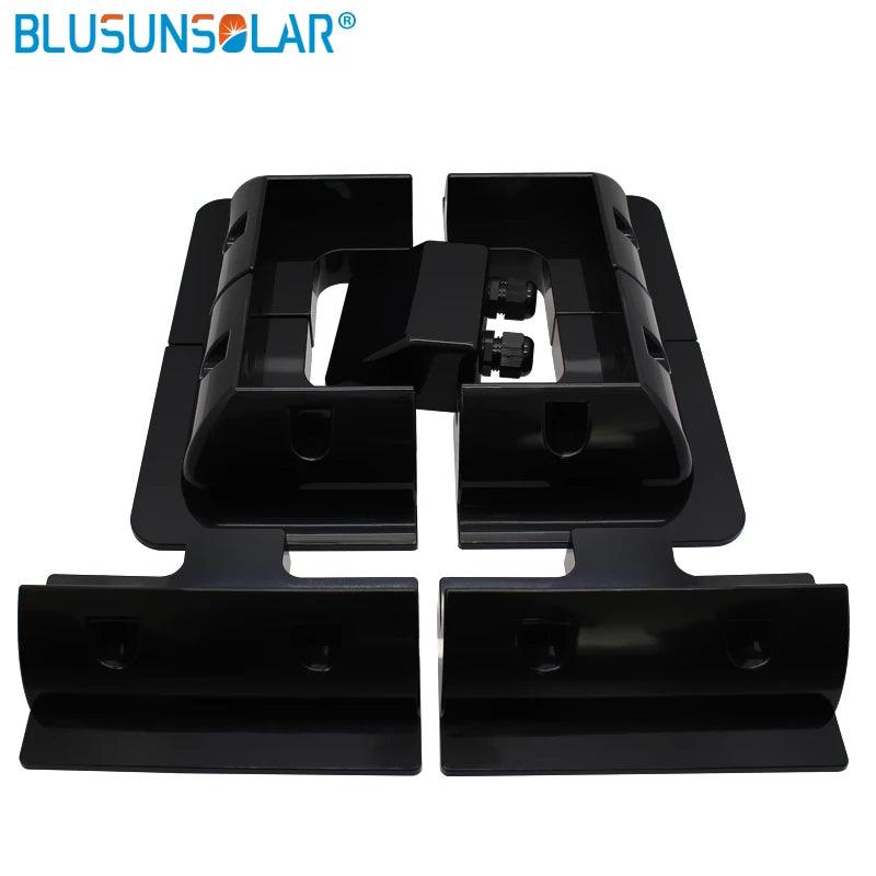 High Quality1 Set  Black Color ABS Solar  Bracket Panel Mounting System for Caravan Motor Home RV