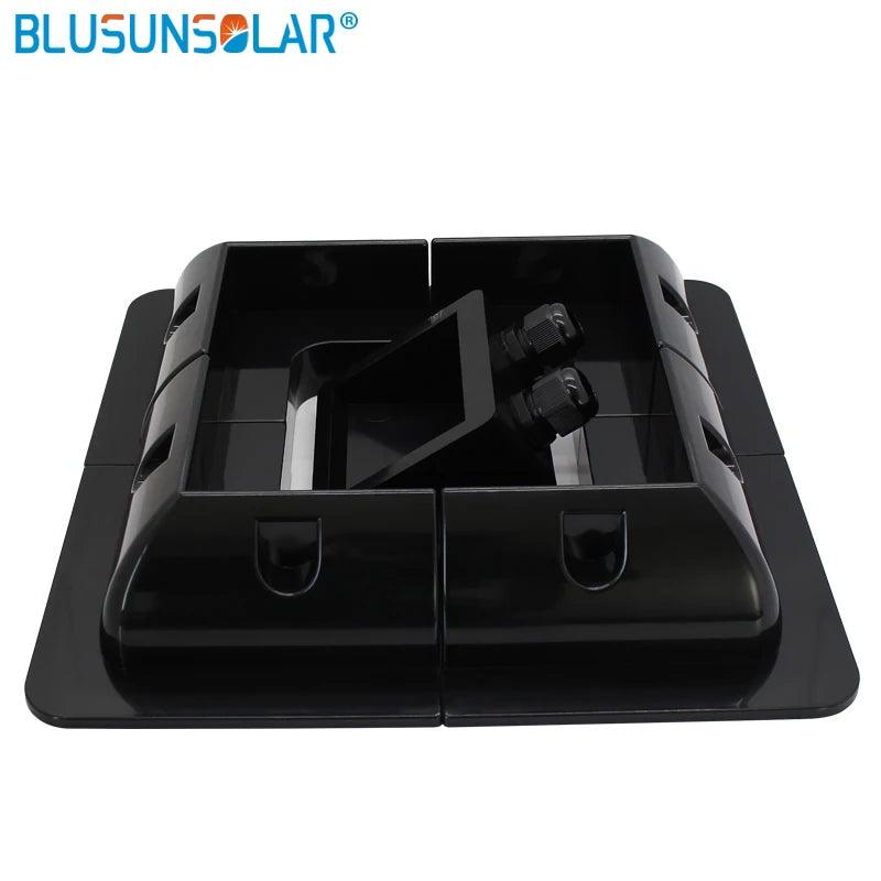 High Quality1 Set  Black Color ABS Solar  Bracket Panel Mounting System for Caravan Motor Home RV