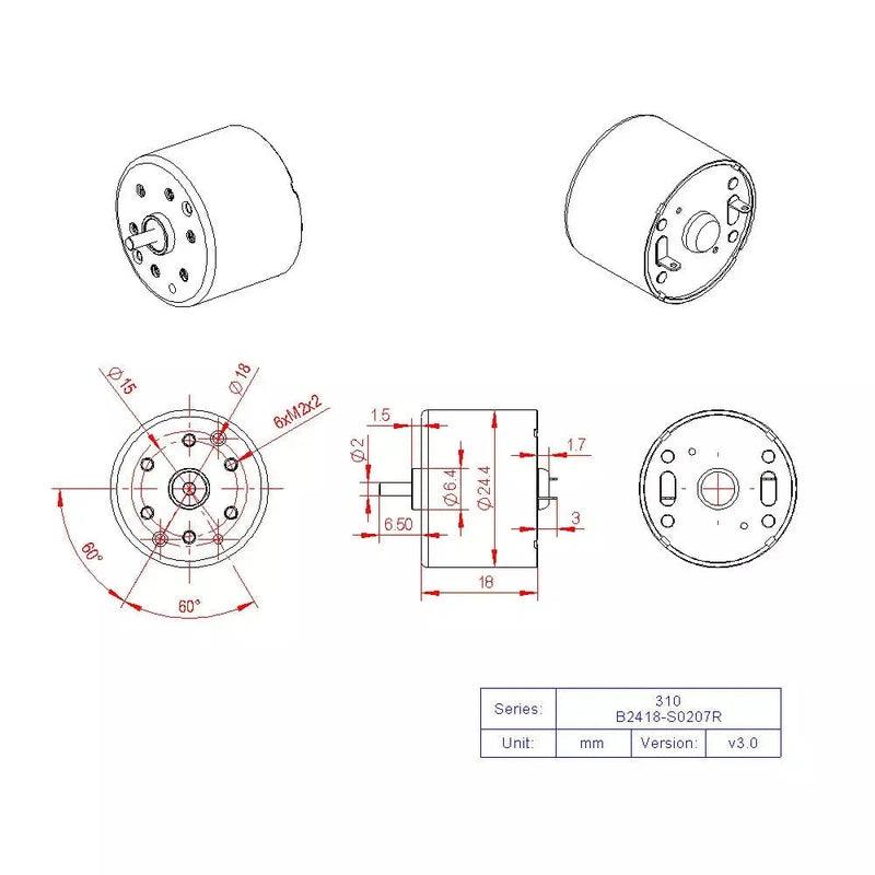 dc motor for smart  car