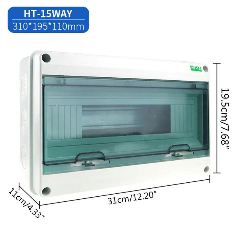 HT-5/8/12/15/18/24 plastic distribution box waterproof MCB box panel installation distribution box waterproof junction box