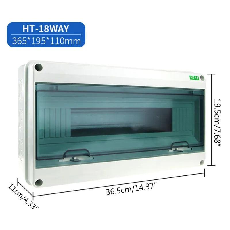 HT-5/8/12/15/18/24 plastic distribution box waterproof MCB box panel installation distribution box waterproof junction box