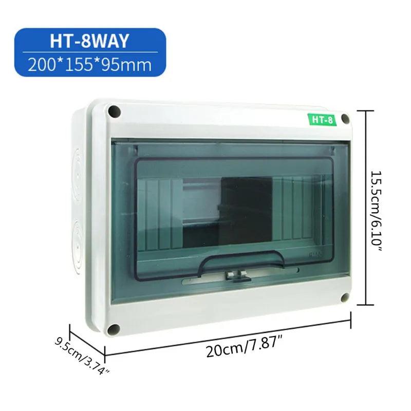HT-5/8/12/15/18/24 plastic distribution box waterproof MCB box panel installation distribution box waterproof junction box