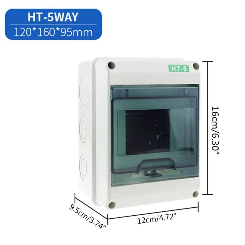 HT-5/8/12/15/18/24 plastic distribution box waterproof MCB box panel installation distribution box waterproof junction box