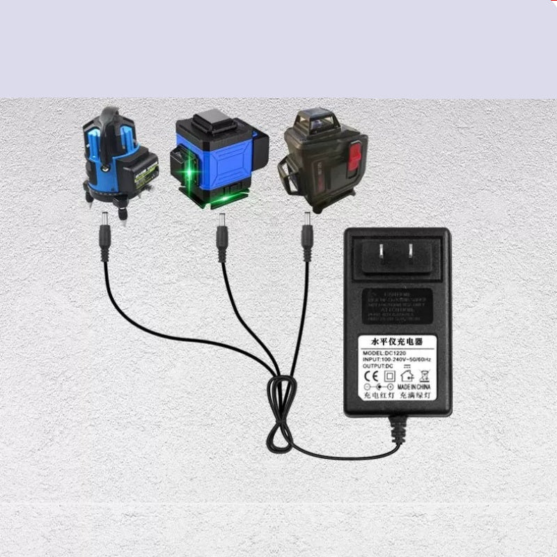 laser level charger, 5V power adapter, green laser level charger, infrared line laser charger, lithium battery charger, DC 5.5mm power supply, universal laser level adapter, overcharge protected charger
