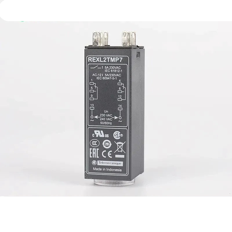 Schneider REXL Time Relay, REXL2TMP7, Relay with LED Indicator, Adjustable Timing Relay