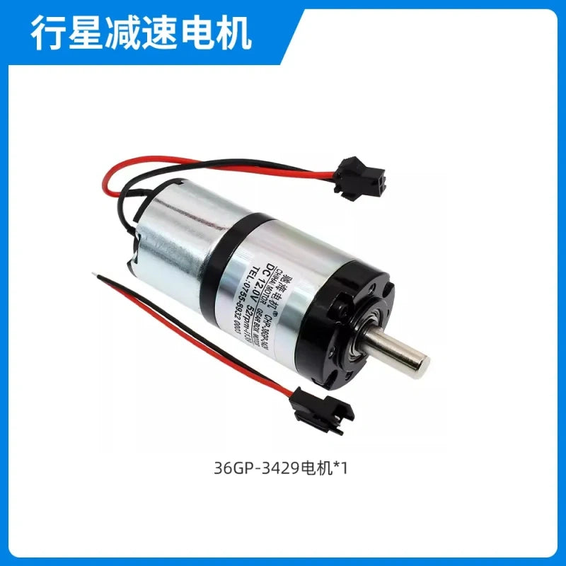 planetary gear dc motor, 36mm dc motor, chihai motor, chr-36gp-3429sk, 12v 24v dc motor, high torque dc motor, metal gear motor, dual ball bearing motor, 8mm shaft dc motor, smart car motor, robotics dc motor, low noise gear motor, heavy duty dc motor, planetary reducer motor, dc motor with connector