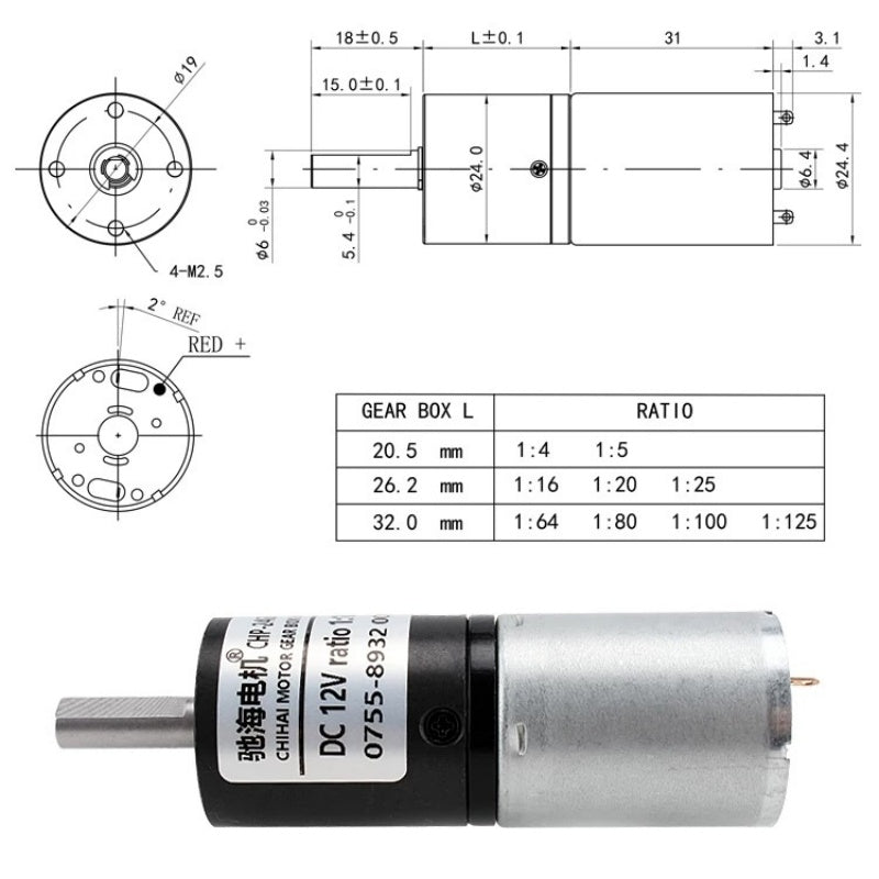planetary gear dc motor, 24GP-370 motor, 370 dc motor, 24v dc motor, 12v dc motor, high torque dc motor, metal gear motor, adjustable speed motor, 1150 rpm motor, 46 rpm motor, dc gear motor with speed controller, motor with bracket, robot motor, electric curtain motor, balance car motor, smart home motor, automation motor
