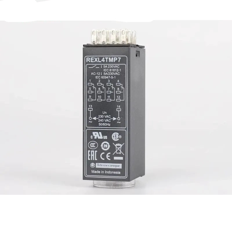 Schneider REXL Time Relay, REXL4TMP7, Relay with LED Indicator, Adjustable Timing Relay