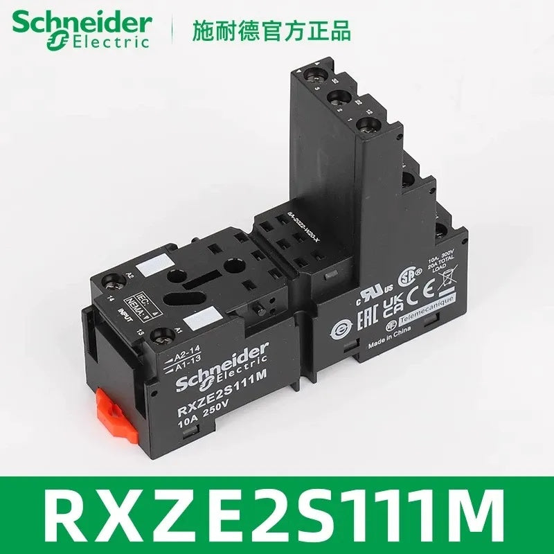 Schneider RXM3 Relay, RXM3AB2BD, RXM3AB2P7, RXM3AB2B7, 11 Pin Relay, 3NO3NC Relay, 3 Open 3 Closed Relay, Intermediate Relay, Plug-in Relay, Miniature Relay, DC24V Relay, AC230V Relay, AC24V Relay, Relay with LED Indicator, Relay with Test Button, Schneider RXM3, Industrial Control Relay, RXZE2S111M Socket Compatible