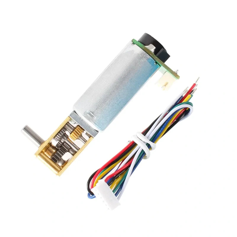 CHF-GW12T-050, dc worm gear motor, encoder motor, hall encoder motor, 6v 12v dc motor, self-locking motor, ab phase encoder, high reduction motor, robotics motor, smart car motor,050 motor with encoder