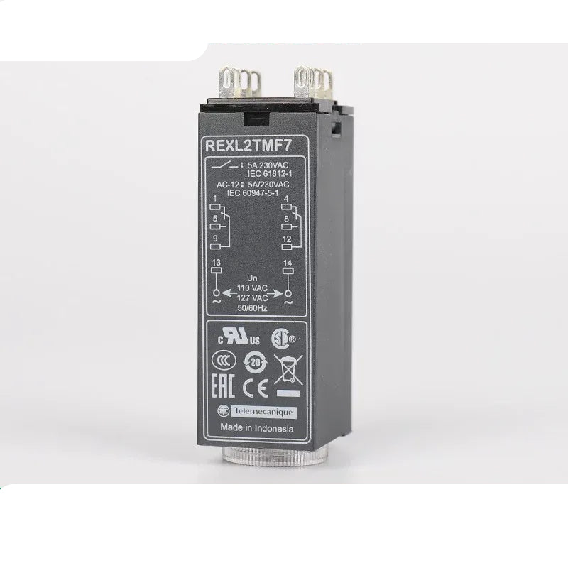 Schneider REXL Time Relay, REXL2TMF7, Relay with LED Indicator, Adjustable Timing Relay