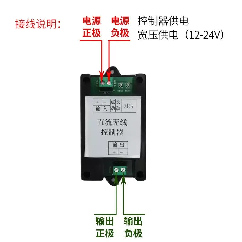 وحدة تحكم عن بعد لاسلكية للمشغل الخطي DC 12V/24V