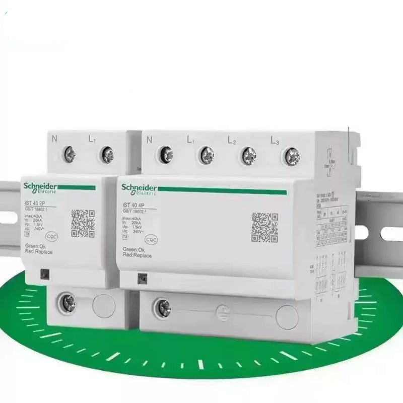 Schneider Surge Protective Device, iPRU SPD, PRD Lightning Arrester, iST Surge Suppressor, T2 Class SPD, 40kA Surge Protector, 1P+N/3P+N SPD, DIN Rail Surge Protector, AC 230/400V Lightning Protection, Schneider iPRU 40kA, Pluggable Surge Protector, Industrial SPD, Residential Surge Protection