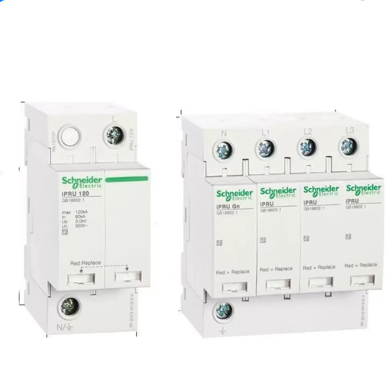 Schneider Surge Protective Device, iPRU SPD, PRD Lightning Arrester, iST Surge Suppressor, T2 Class SPD, 40kA Surge Protector, 1P+N/3P+N SPD, DIN Rail Surge Protector, AC 230/400V Lightning Protection, Schneider iPRU 40kA, Pluggable Surge Protector, Industrial SPD, Residential Surge Protection