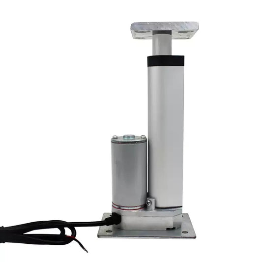 linear actuator, dual flat base linear actuator, 1000n linear actuator, 12v linear actuator, 24v linear actuator, industrial linear actuator, electric telescopic rod, low noise linear actuator, adjustable stroke actuator, dc linear actuator