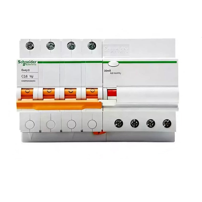 Schneider EA9RN RCBO, EA9RN Vigi Leakage Breaker, 4P RCBO, 1-63A C/D Curve Breaker, Residual Current Circuit Breaker, Overload Short-Circuit Protection, Schneider Leakage Protection, DIN Rail RCBO, AC Distribution Safety Breaker