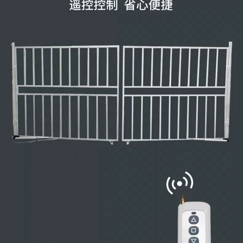Dual Linear Actuator Kit 3000N 400mm Stroke IP65 Waterproof, DC12V/24V Remote Control Electric Telescopic Rod for Double Swing Gate Opener