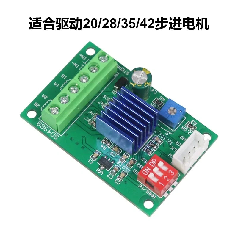 Simple Stepper Motor Pulse Generator Module, Adjustable Speed Positive Negative Rotation Control Board for Nema17 Nema23(42/57)