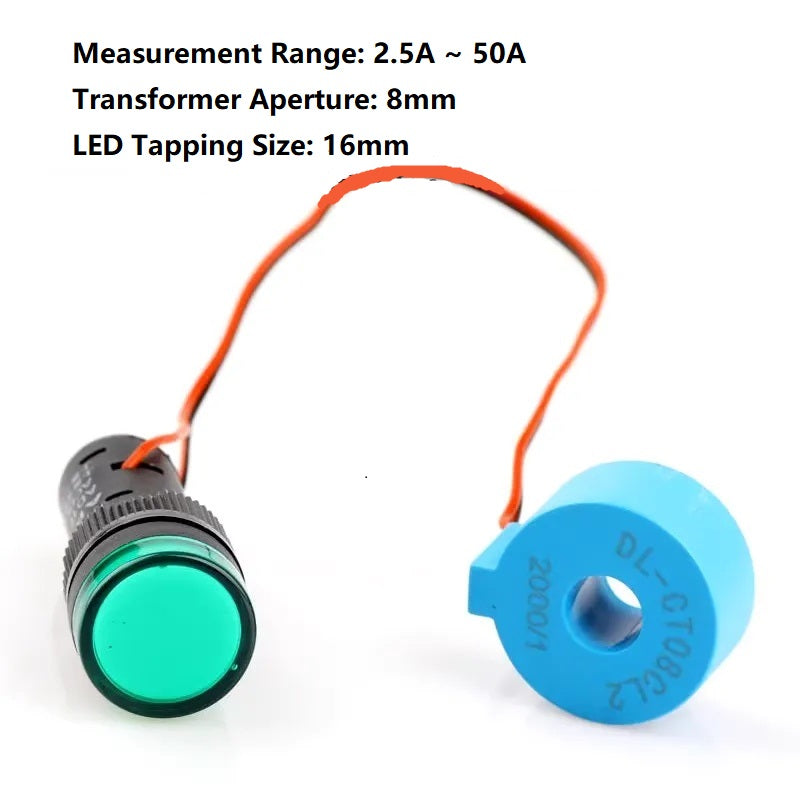 مؤشر تيار LED مع محول تيار