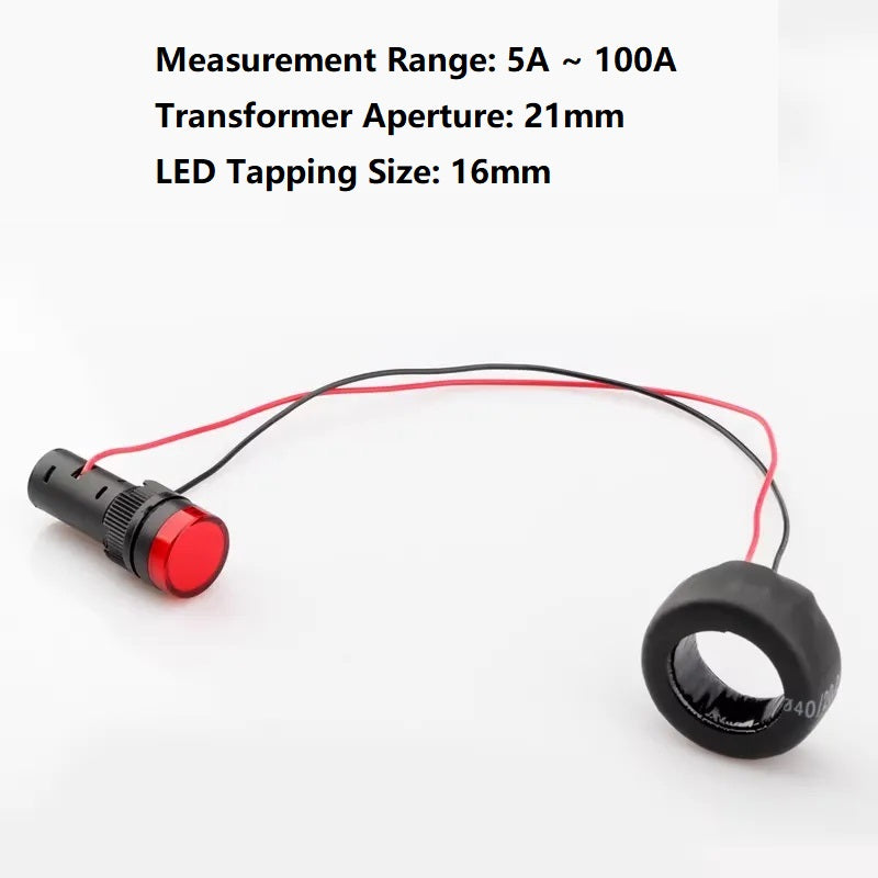 مؤشر تيار LED مع محول تيار