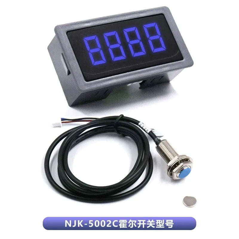 XD Digital Tachometer with Hall Sensor, DC Motor Speed Meter, Digital Display RPM Gauge for Motor