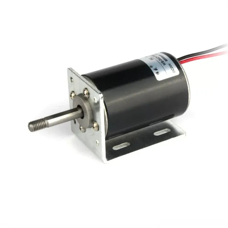 52ZY DC motor,WS?52ZYT89?R motor,threaded shaft dc motor,12V 24V dc motor,high speed reversible motor with mounting bracket