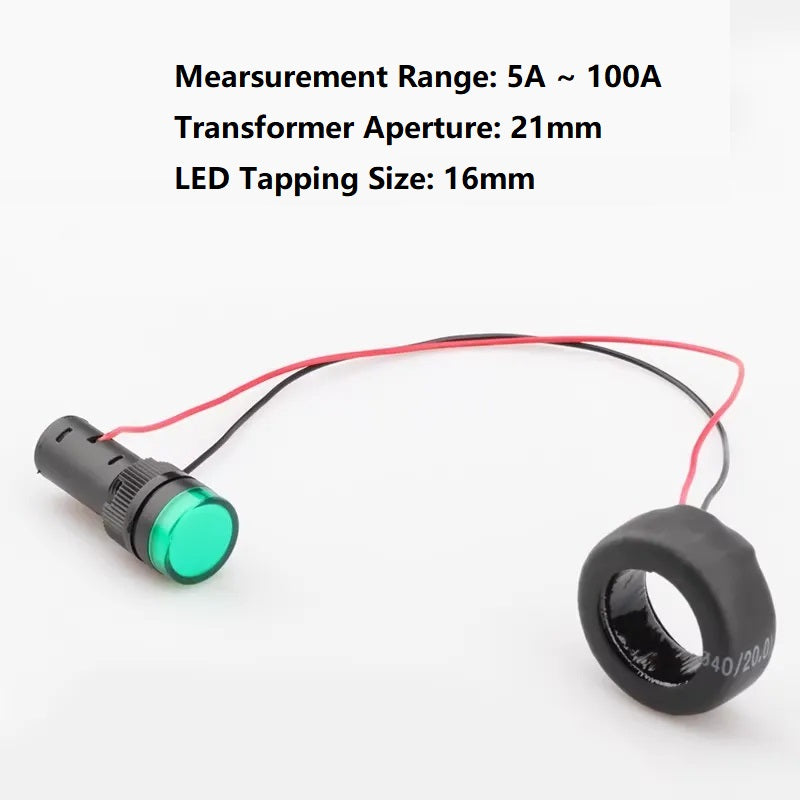 مؤشر تيار LED مع محول تيار