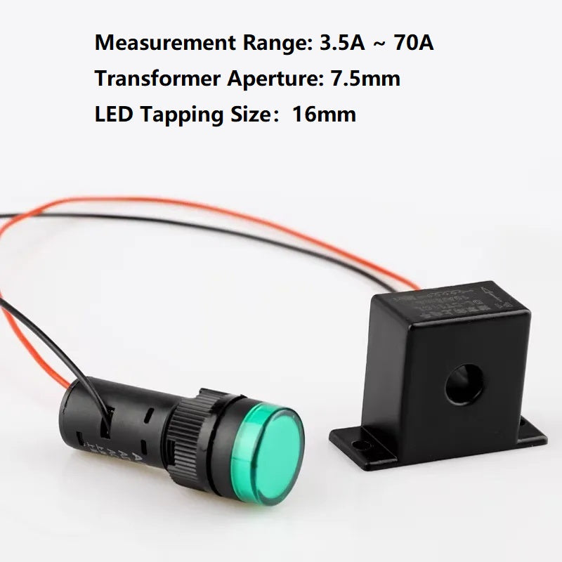مؤشر تيار LED مع محول تيار
