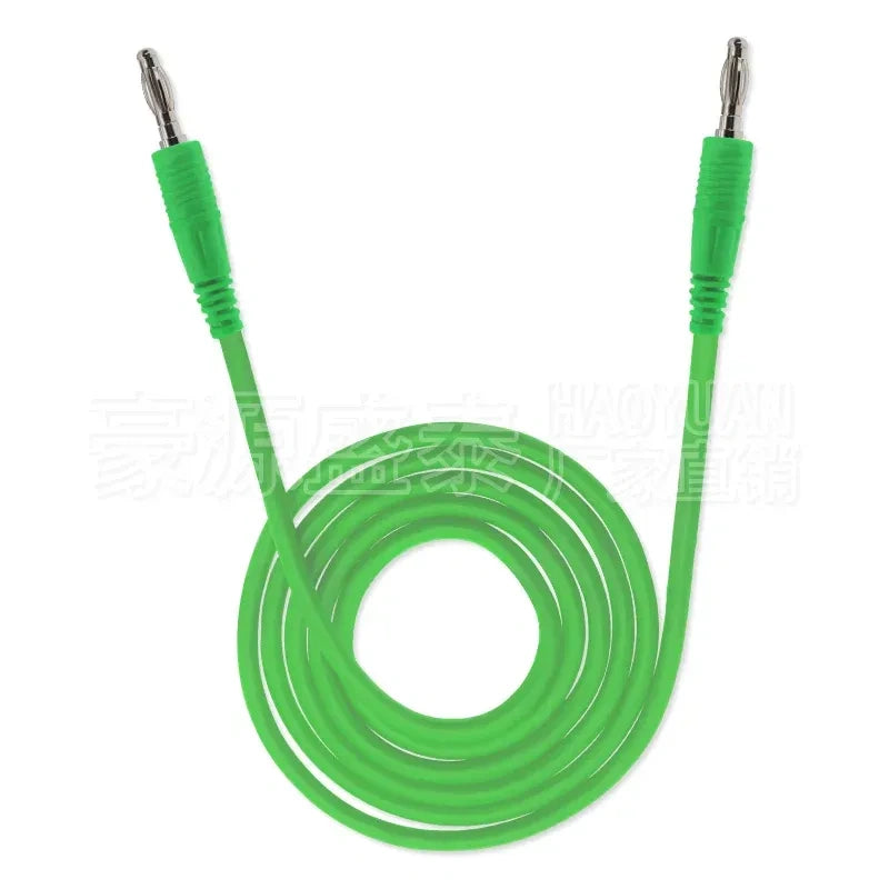 4mm Banana Plug Test Lead, Molded Double End Banana Cable Lantern Type Connector Red/Green/Yellow/Black/Blue