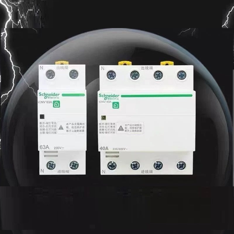 Schneider Acti9 A9 Series iCNV Self-recovery Over & Under Voltage Protector, Household 2P / 4P