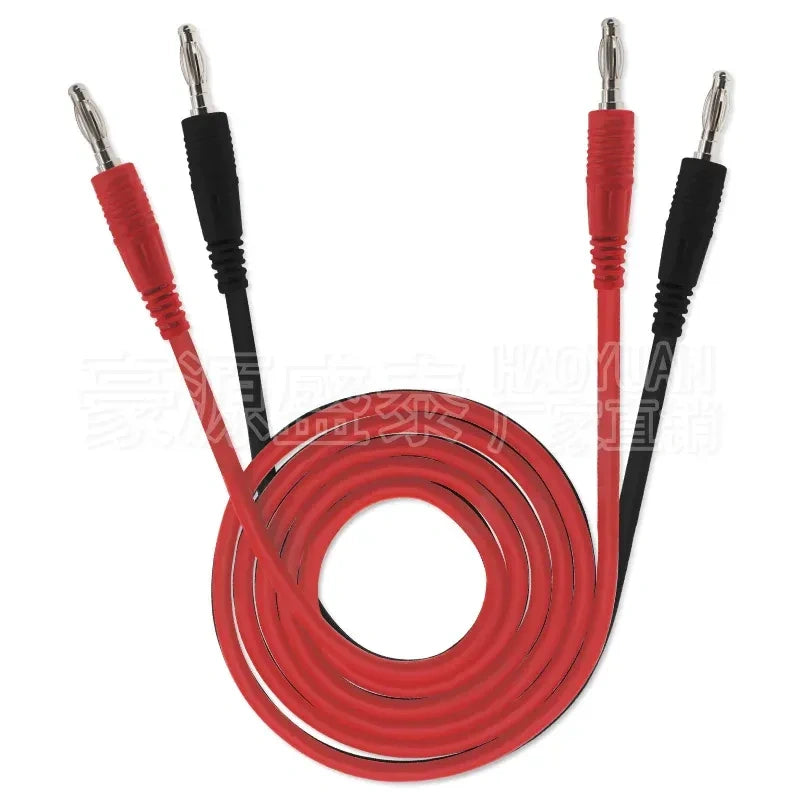 4mm Banana Plug Test Lead, Molded Double End Banana Cable Lantern Type Connector Red/Green/Yellow/Black/Blue