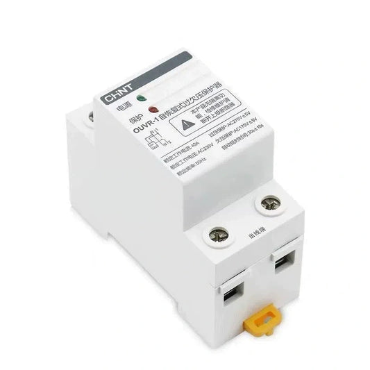 auto reset over under voltage protector,chint ouvr-1,2p 4p ac230v 400v undervoltage relay,home voltage protection device,32a~125v din rail overvoltage cut off switch