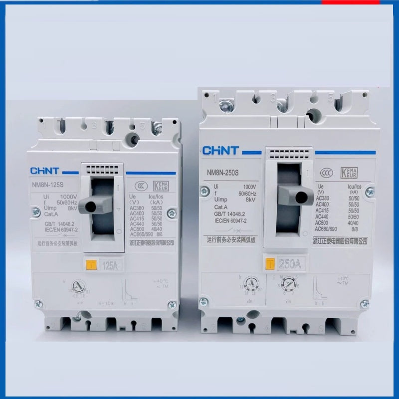 chint nm8n mccb,nm8n-125s nm8n-250s 3p moulded case breaker,63a~630a distribution circuit breaker,ac690v overload protection switch