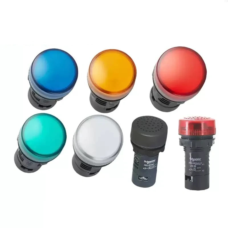Schneider Indicator Light ,XB2 LED Indicator ,22mm Panel Mount Light, Industrial Signal Lamp ,LED Indicator Lamp, 24V Indicator Light ,220V Indicator Light ,Red Green Yellow Light ,XB2BVB3LC ,XB2BVM4LC