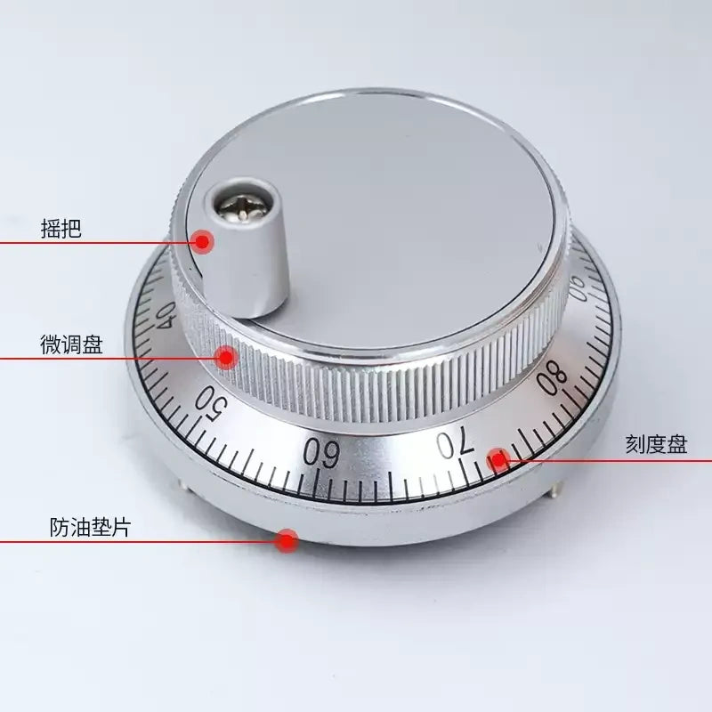 CNC handwheel, MPG manual pulse generator, electronic handwheel, hand pulse encoder, CNC pulse generator,
60mm CNC handwheel, 80mm MPG encoder, 5V CNC hand wheel, 24V PLC handwheel, 100PPR pulse generator, 4pin 6pin handwheel encoder,KND CNC handwheel, GSK Guangshu system encoder, PLC compatible MPG, CNC lathe manual pulse generator,metal code disc encoder, anti-interference handwheel, flame retardant ABS housing, insulated wiring terminal, wide voltage protection encoder