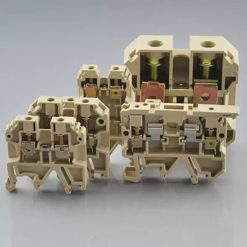 Din rail terminal block,SAK‑2.5EN,JXB terminal block,EK ground terminal,PE earth terminal,PA66 terminal block,screw type wire connector,DIN rail wire terminal,terminal strip,combined terminal block,cabinet wiring terminal,2.5mm²‑35mm² terminal block,protective earth terminal,industrial control terminal block