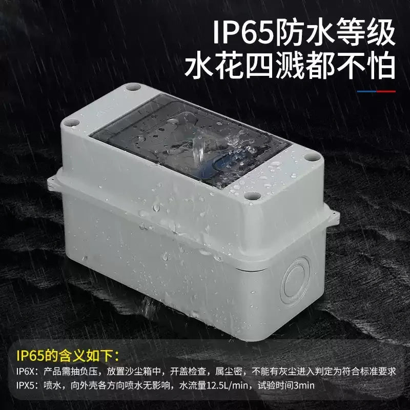 IP65 Waterproof Distribution Box 2‑24 Ways Surface‑Mount MCB RCCB Enclosure
