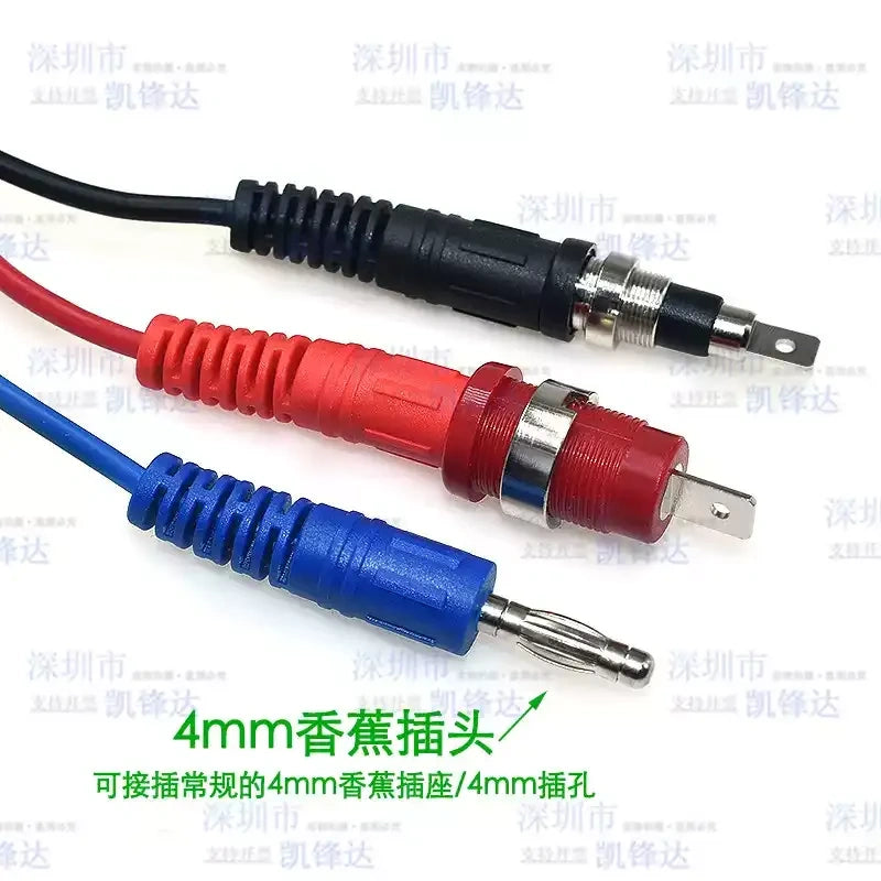 Insulated Alligator Clip Test Leads, Banana Plug to Alligator Clip Cable, Multimeter Power Test Wire, Double End Alligator Clip Jumper Wire for Electrical Testing