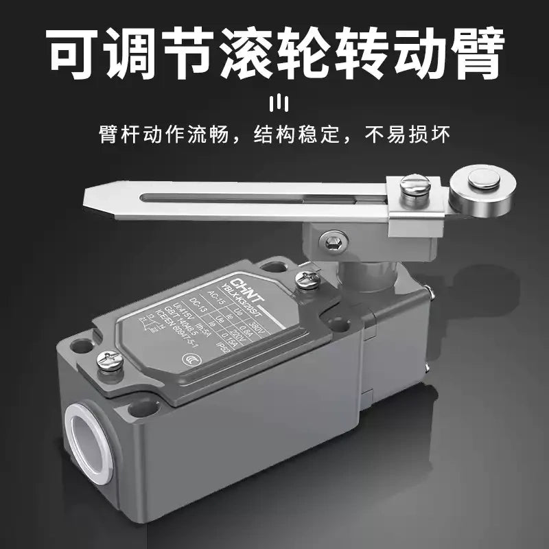 CHINT YBLXK3 Limit Switch ,Travel Switch ,Industrial Control Switch,Roller Lever Switch ,Adjustable Limit Switch, 1NO1NC Switch ,380VAC Limit Switch 