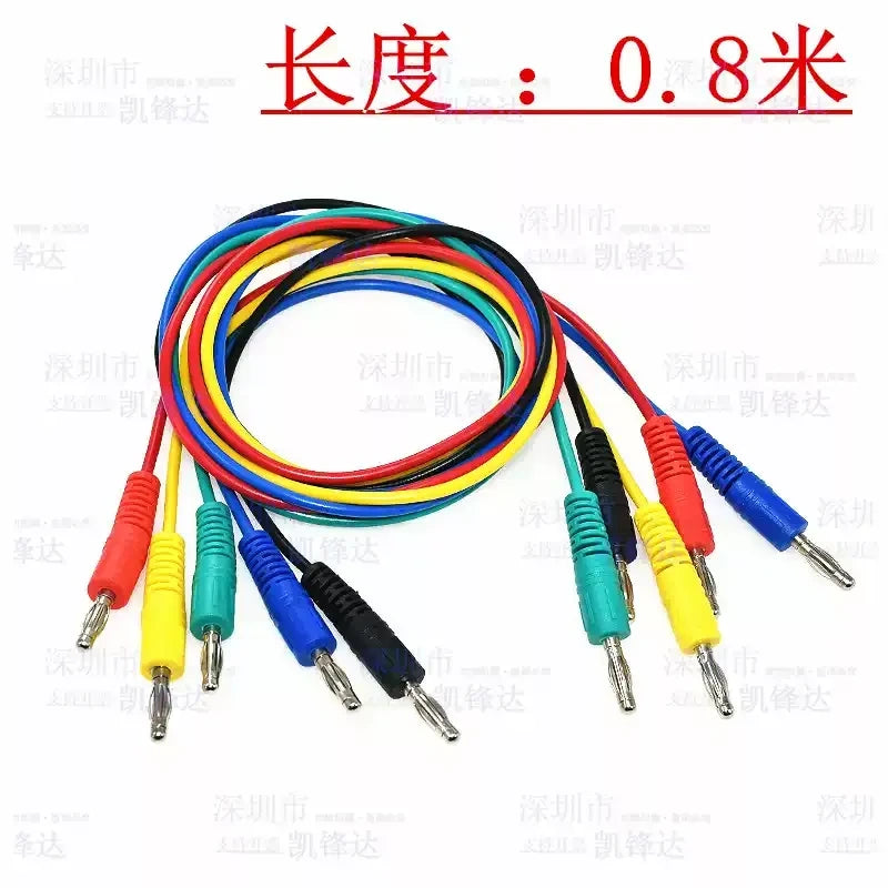 Insulated Alligator Clip Test Leads, Banana Plug to Alligator Clip Cable, Multimeter Power Test Wire, Double End Alligator Clip Jumper Wire for Electrical Testing