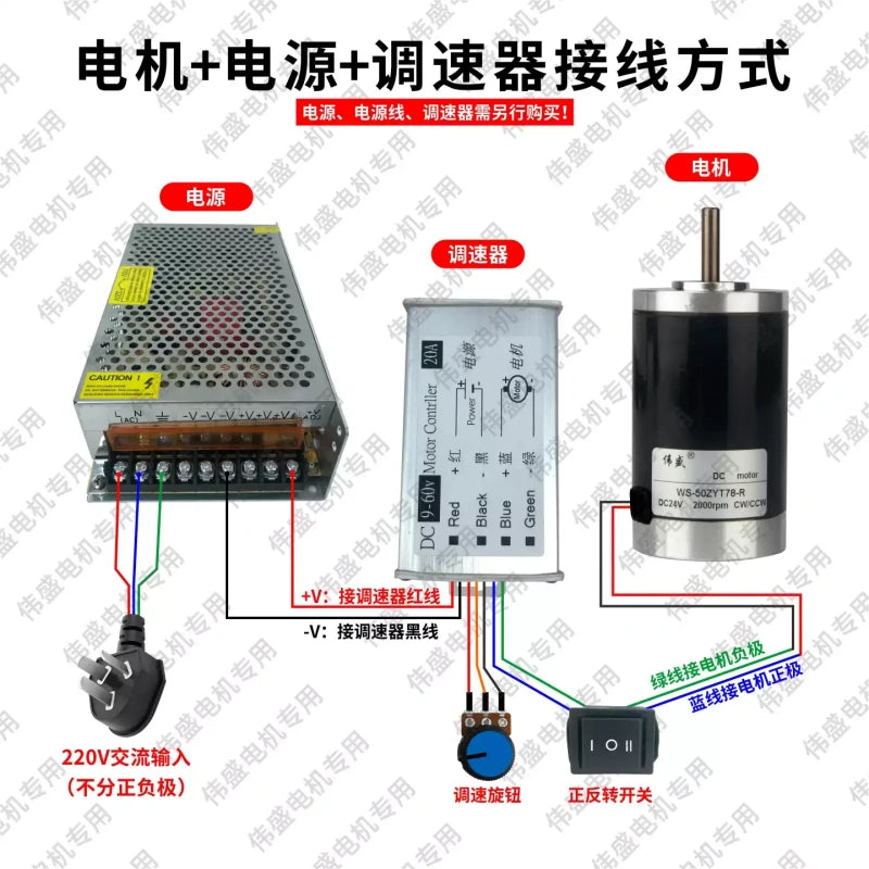 50ZYT DC motor,mini permanent magnet motor,12V DC motor,24V DC motor,reversible dc motor,speed adjustable motor,high speed micro motor,motor with magnetic encoder,IP44 dc motor,cotton candy machine motor,powder shaker motor,small dc motor,vertical mount motor,12W dc motor