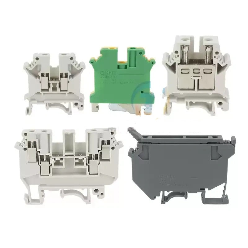 CHNT JCUKTerminal Block,DIN Rail Terminal ,Wire Connector ,Screw Terminal Block,Ground Terminal ,Fuse Terminal ,Double Layer Terminal ,2.5mm² Terminal , 35mm² Terminal, Cabinet Wiring Accessory