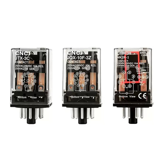 10A intermediate relay, miniature electromagnetic relay, MK2P relay, MK3P relay, JTX-2C relay, JTX-3C relay, JQX-10F-2Z, JQX-10F-3Z, silver contact relay, full copper coil relay, AC110V relay, DC24V relay, DIN rail relay, control panel relay, automation relay, electromagnetic relay, 10A relay, industrial relay, relay with base