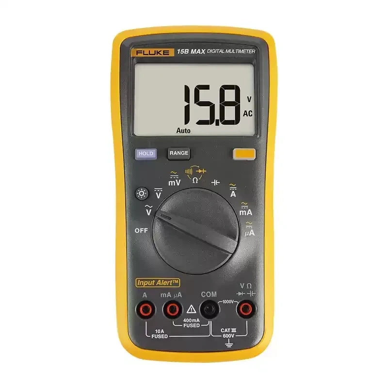 Fluke Multimeter, 101 106 107 15B+ 17B+ 18B+ 12E+ 15MAX 17MAX 115C 116C 117C 175C 177C 179C - True RMS Electrical Tester, AC DC Voltmeter Ammeter Ohmmeter for Industrial, HVAC, and Home Use