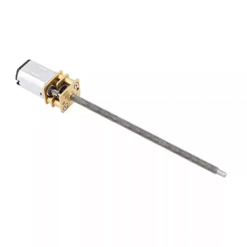 N20 dc gear motor,M4 lead screw shaft motor,100mm long threaded shaft motor,micro reduction motor,3v 6v 12v small dc motor,low speed high torque motor,mini brushed dc motor,robot diy motor,smart lock motor,micro linear actuator motor,N20 motor with flange nut