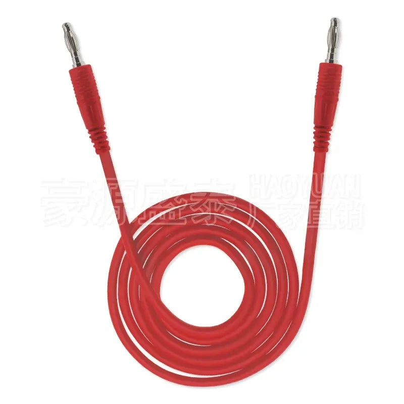 4mm Banana Plug Test Lead, Molded Double End Banana Cable Lantern Type Connector Red/Green/Yellow/Black/Blue